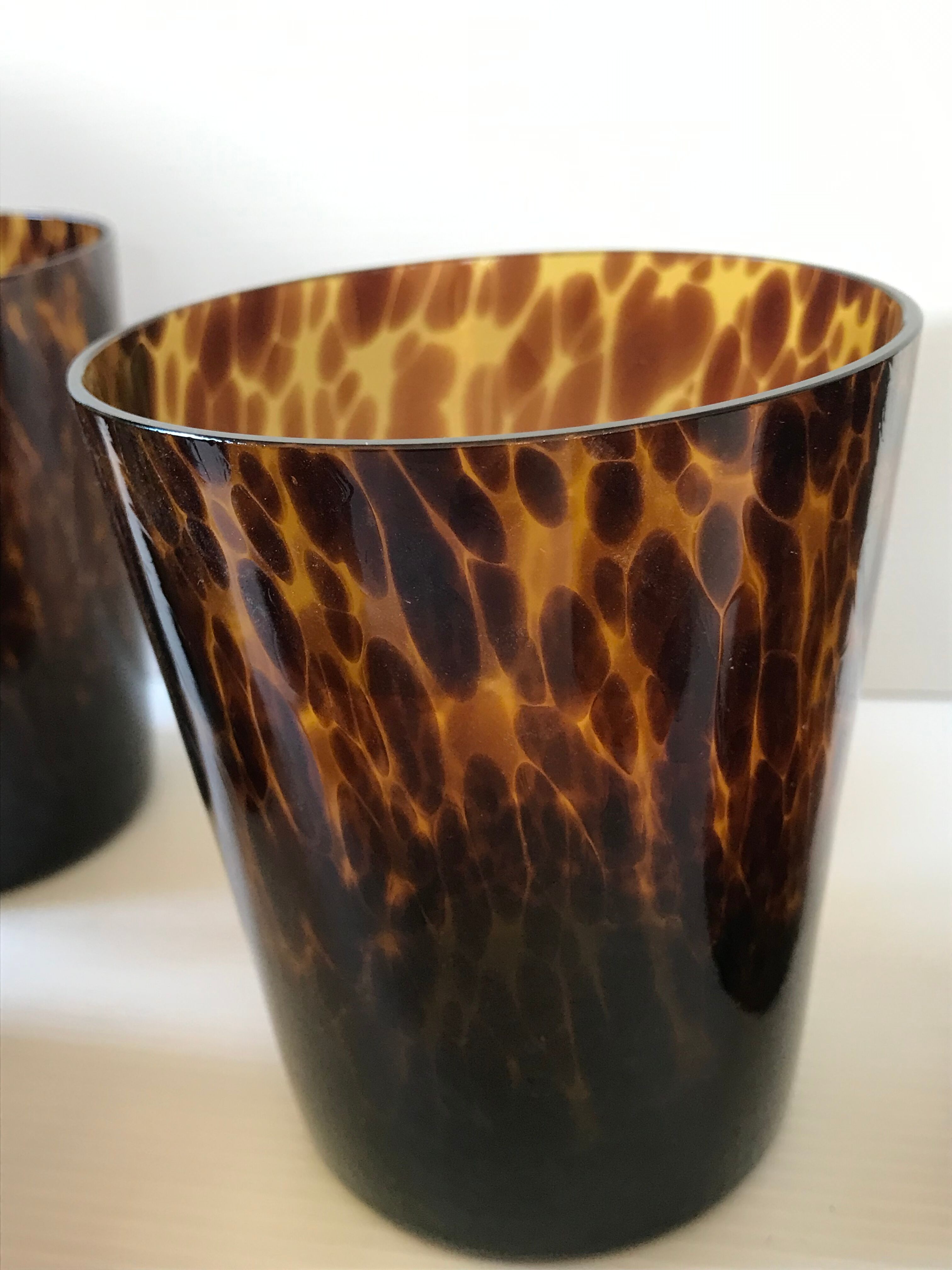 Six glasses tortoiseshells