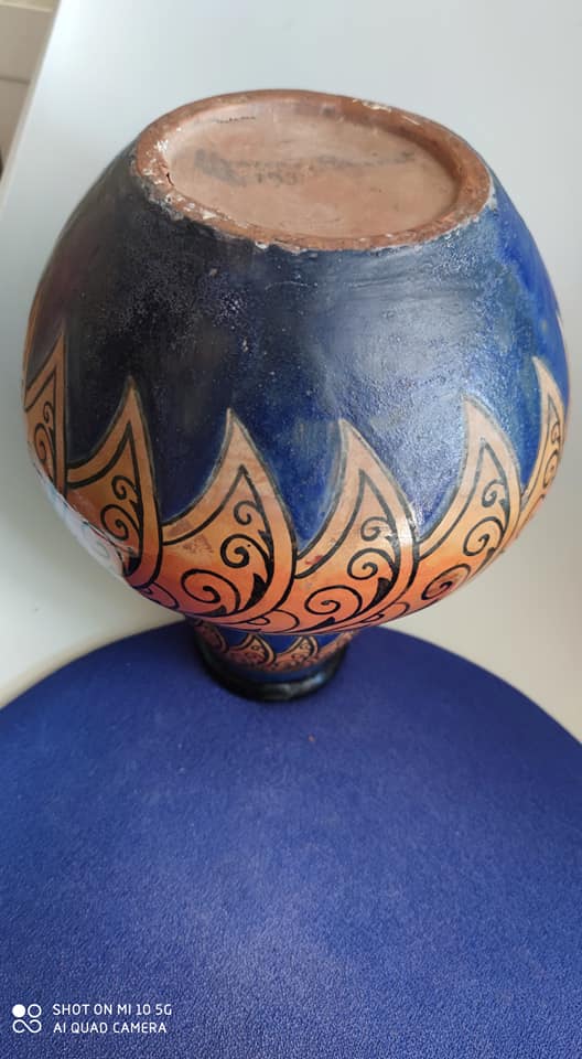 Ceramic vase by Yvonne Brunet in 1931