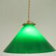Suspension conique en opaline verte