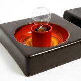 Two beautiful original 1970s Space Age ceramic wall lamps