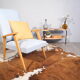 Blue Scandinavian armchair, 1950-1960