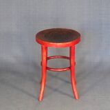 Bistro stool, circa 1930, shell seat, no Baumann, no Thonet.