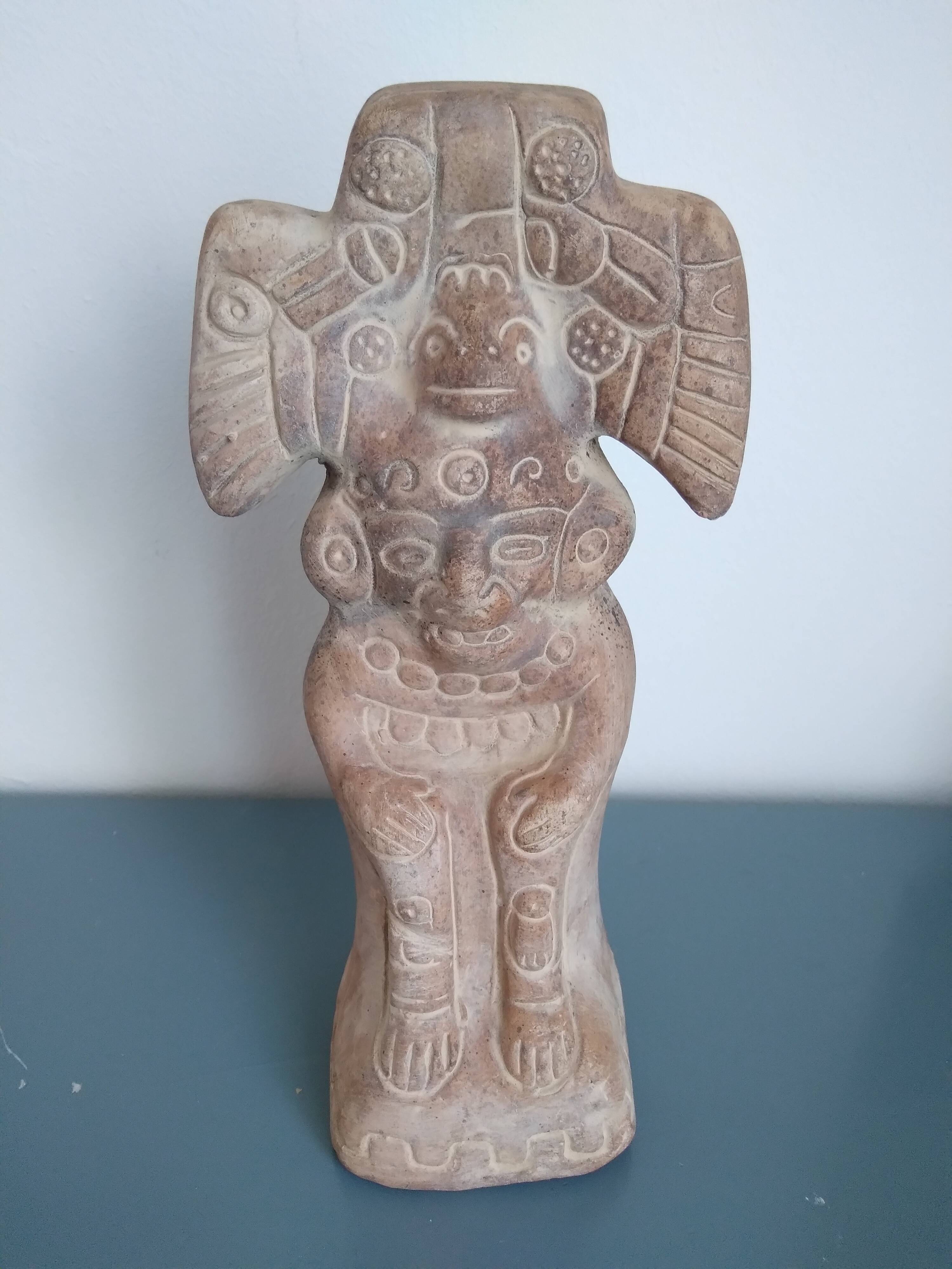Mayan Aztec Statue Pre-Columbian Style Mexico