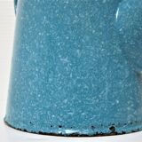 Mid-20th century speckled blue enameled sheet metal coffee maker