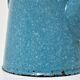 Mid-20th century speckled blue enameled sheet metal coffee maker