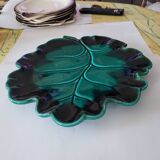 Green leaf slip enameled cup
