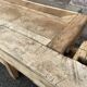 Industrial table carpenter's workbench in raw natural wood vintage bohemian