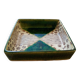 square dish in handcrafted Japanese ceramic.