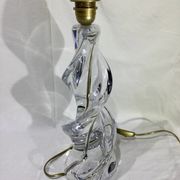 Pied de lampe en cristal de Sèvres