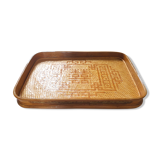 Old wood top, golden and wicker flower work