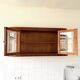 Elegant Art Deco-style hanging display cabinet