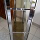 1970s smoked glass chrome bookshelf