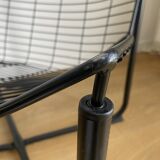 Black räane armchair by niels gammelgaard for ikea