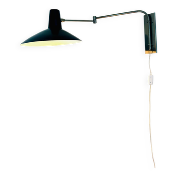 Lampe murale à bras pivotant réglable par Artimeta, Pays-Bas, années 1950.