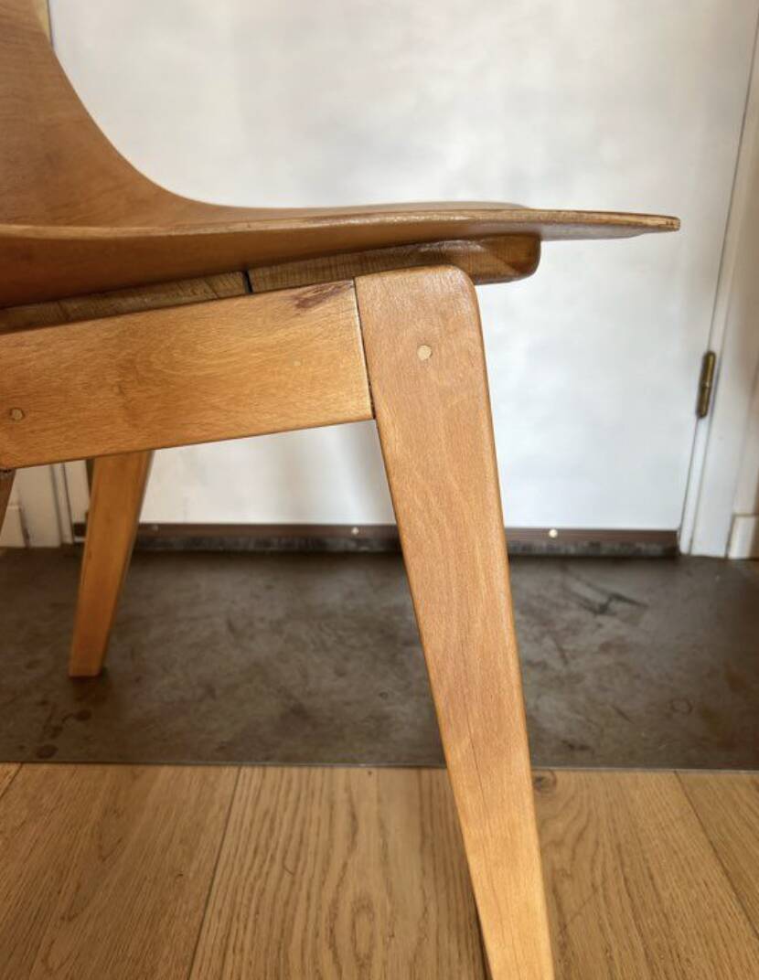 Tonneau Chair by Pierre Guariche for Steiner, 1950s