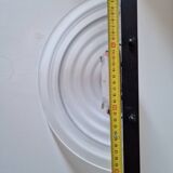 Pair of Italian design wall sconces in glass, art deco style.