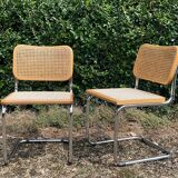Pair of Marcel Breuer Cesca B32 chairs