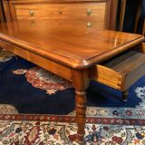 Solid cherry wood coffee table with 2 drawers