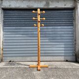 1970s pine coat rack