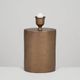 Patinated lamp in bronze and gilded steel circa 1990
