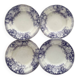 4 Sarreguemines "Jardinière" ironstone soup plates
