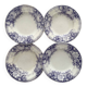 4 Sarreguemines "Jardinière" ironstone soup plates