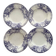 4 Sarreguemines "Jardinière" ironstone soup plates
