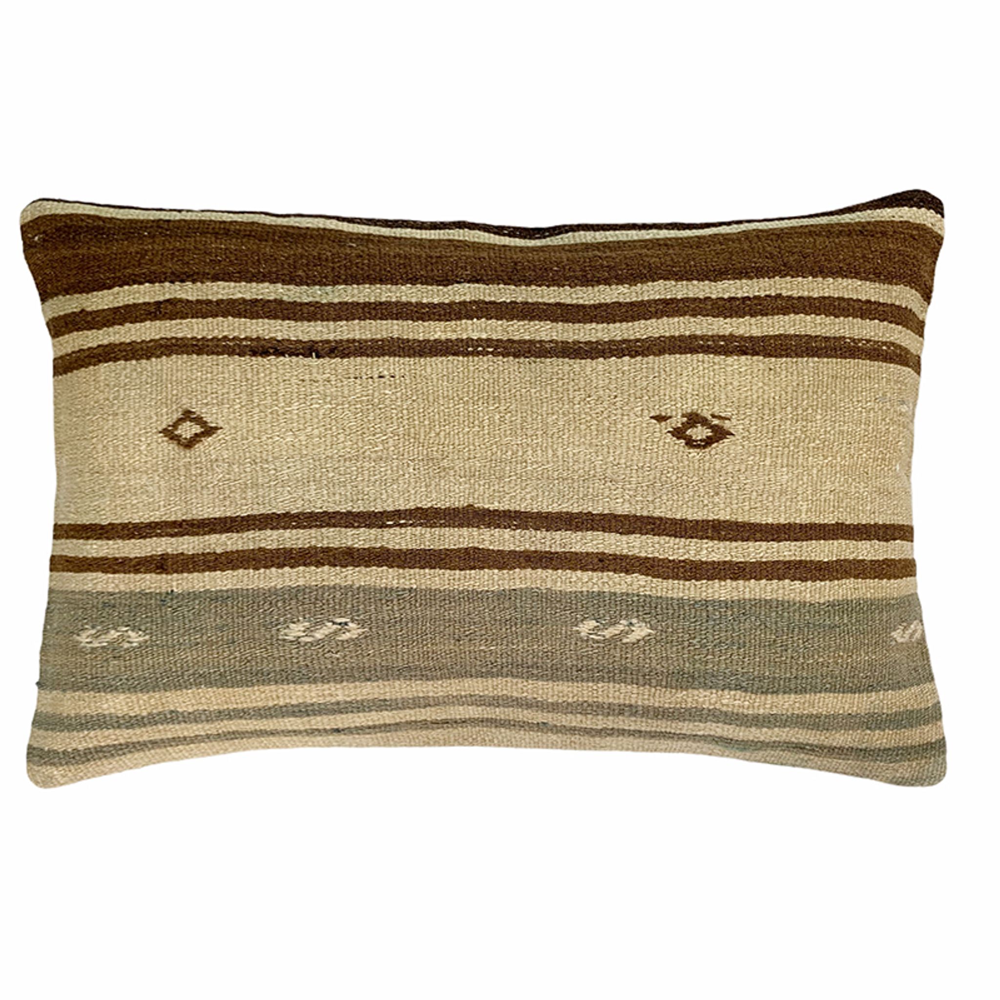 Vintage turkish handmade kilim cushion cover 40x60 cm