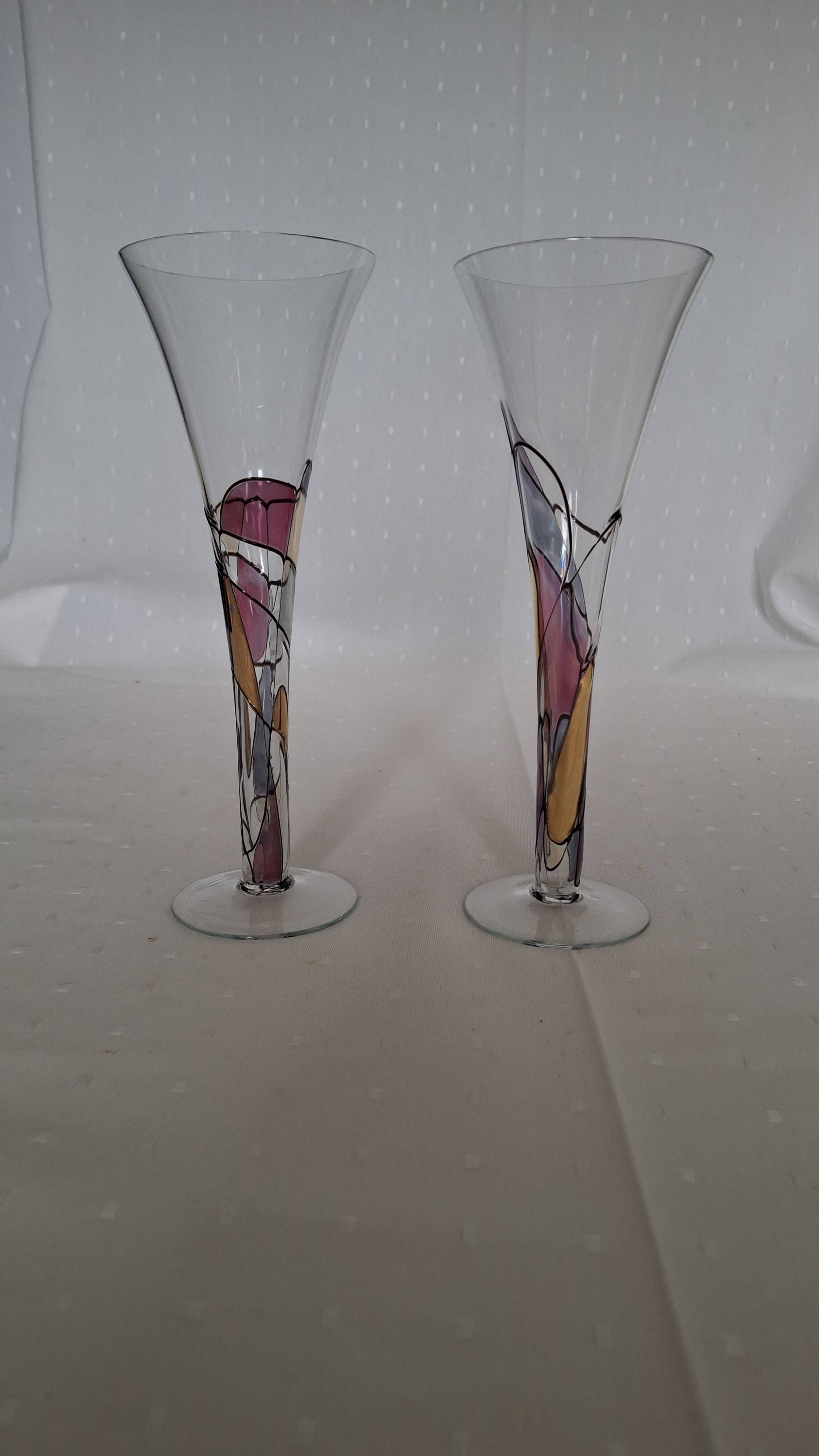 Vases  cristal soliflore