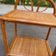 Rattan and woven wicker bedside table 1970