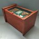 Display chest diorama for cd - billiards club - 80s - england