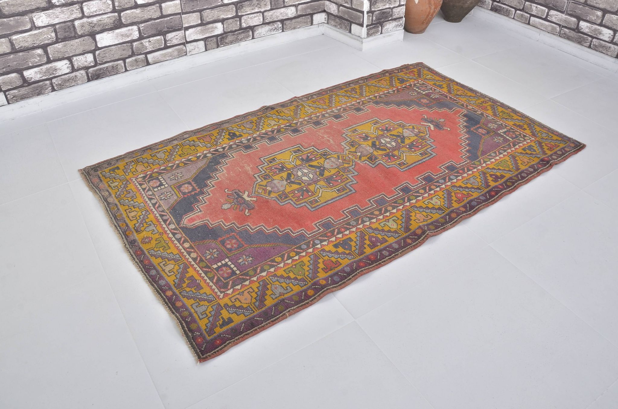 Tapis kurde anatolien noué à la main sku a-2