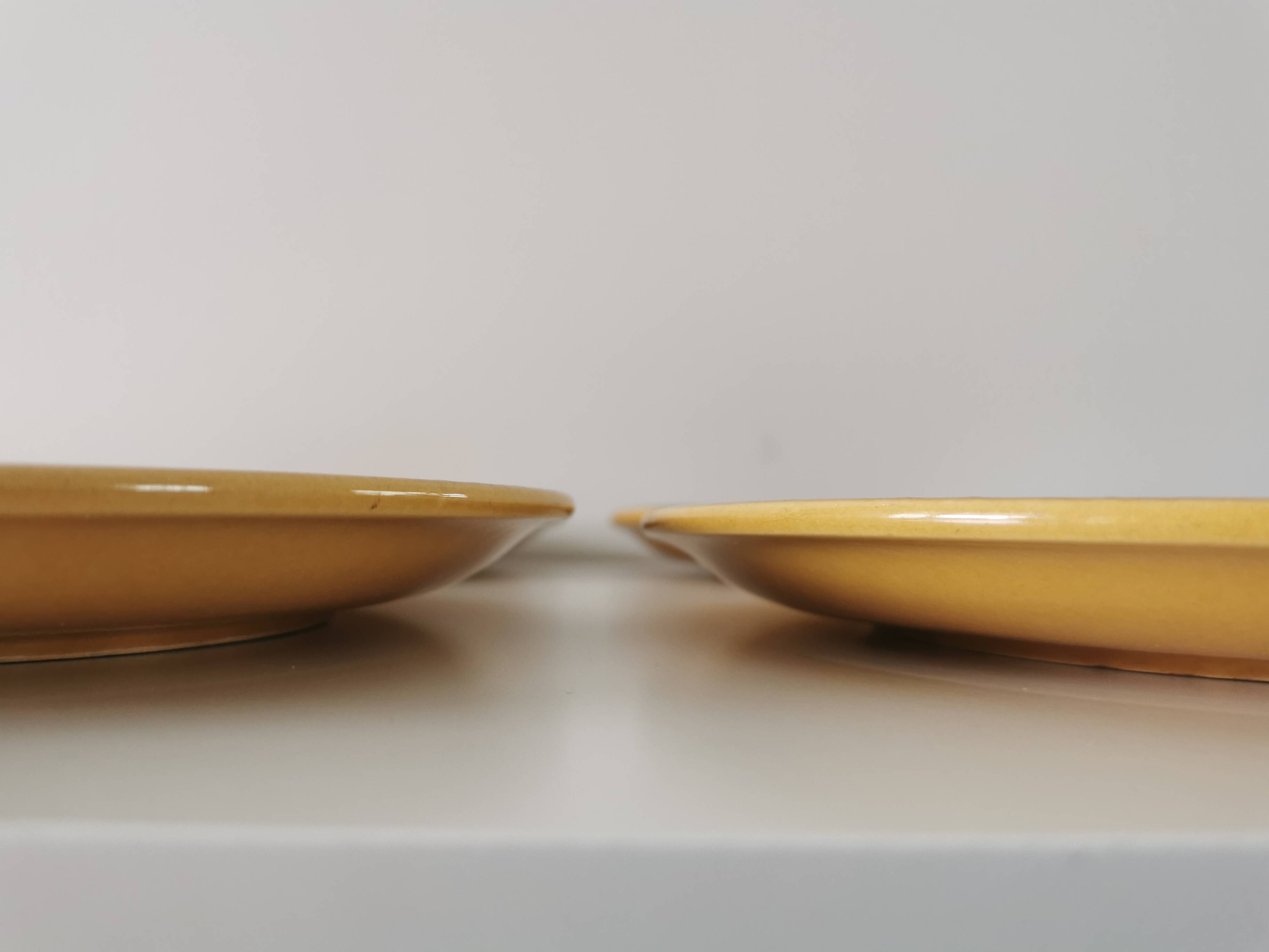 Set of 6 Vintage Fish Plates Set: 1970s KIL Yugoslavia Retro Serving Dishes