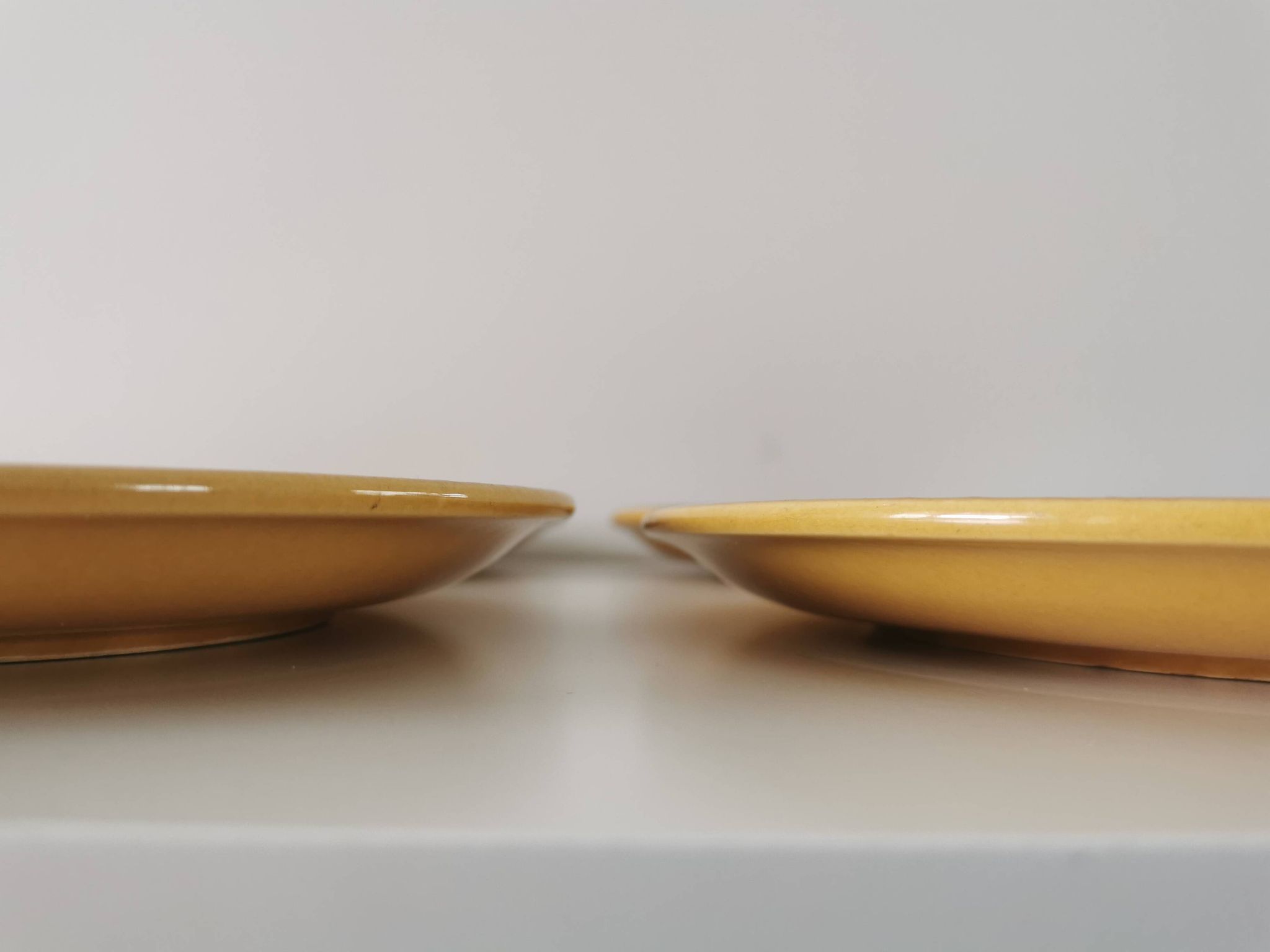 Set of 6 Vintage Fish Plates Set: 1970s KIL Yugoslavia Retro Serving Dishes