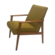 Fauteuil années 60 moutarde