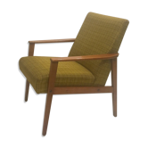 Fauteuil années 60 moutarde