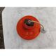 Vintage suspension in orange opaline