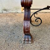 Renaissance style Spanish table with solid wood extension and beautiful moldings