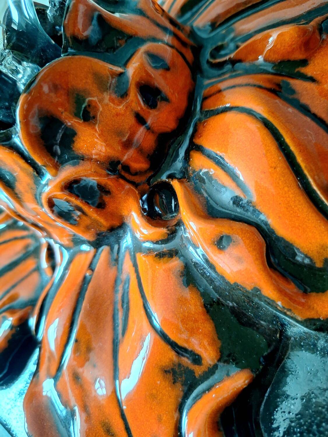 Ceramic flower wall sconce, vintage ceiling light, antique lamp