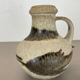 Set of Two Pottery Fat Lava Vases "Multi-Color" by Scheurich, Germany, 1970s