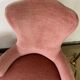 Paire de fauteuils crapaud rose poudré