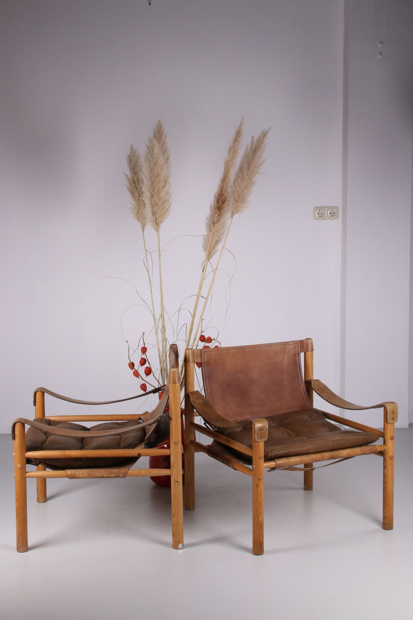 Safari chairs model Sirocco design Van Arne Norell Sweden 1960