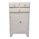 Vintage gray painted wood side furniture