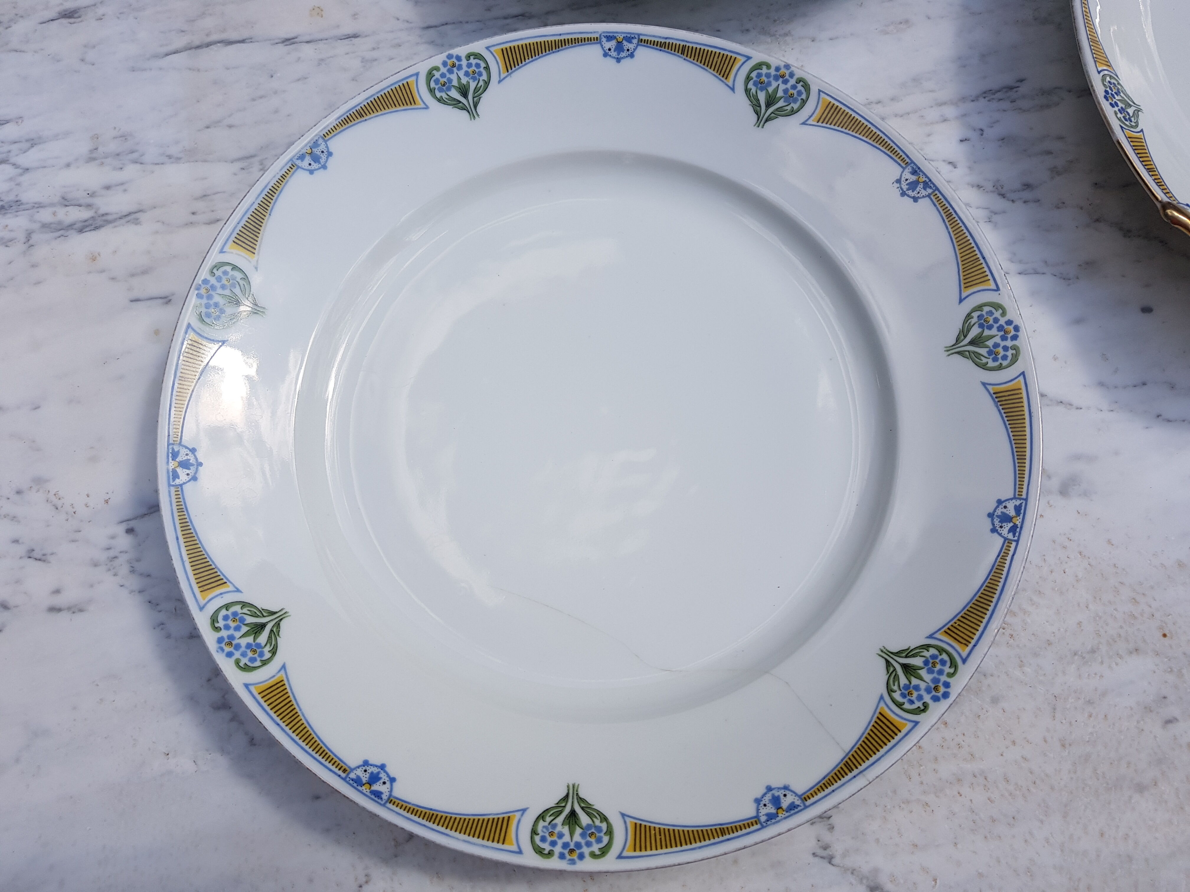 3 large serving dishes in Limoges porcelain