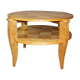 Art Deco Period Pedestal Table in Birch From Norway to Two Trays Around 1930