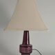 Mid-Century Modern Purple Chrystal Glass Table Lamp by Kosta 1960s