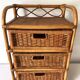 Commode en rotin , chiffonnier 3 tiroirs