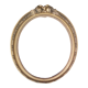 Oval photo frames in gilded wood with decoration, late 19th century