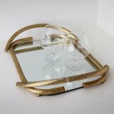 To French rope mirror serving tray