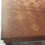 Rocaille table in carved solid oak